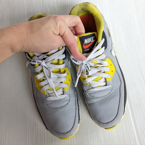 NIKE Air Max 90 LTR go the extra smile colorblock yellow sneakers - Picture 5 of 14